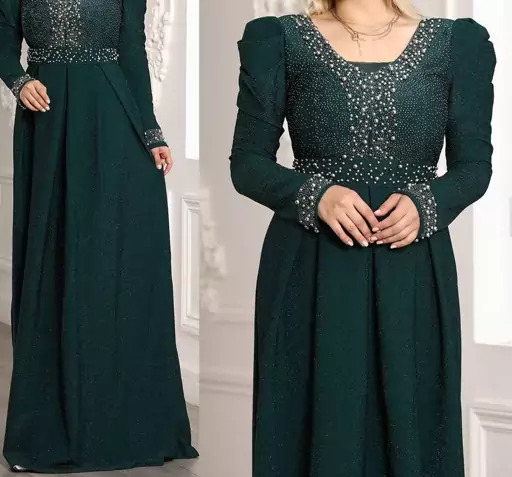 عکس لباس مجلسی شیک و ساده پوشیده