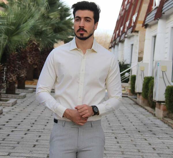 عکس لباس مجلسی با پیراهن مردانه