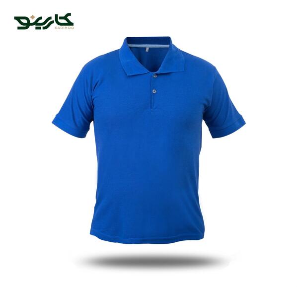 عکس پیراهن مجلسی مردانه آبی کاربنی