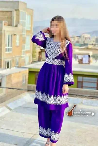 عکس مدل لباس مجلسی افغانی کوتاه