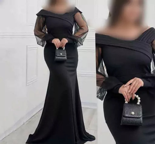 عکس لباس مجلسی شیک یقه دلبری