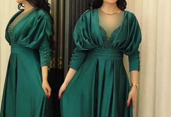 عکس لباس مجلسی یقه شیک