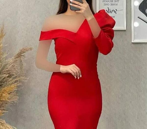 عکس مدل لباس مجلسی شیک یقه دلبری