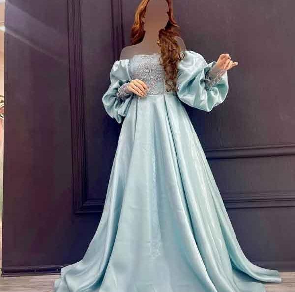 عکس لباس مجلسی بلند شیک دخترانه
