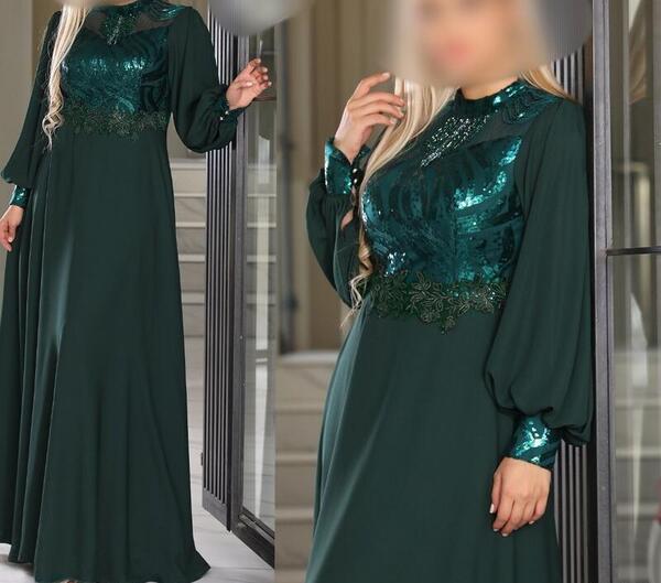 عکس لباس مجلسی بلند شیک زنانه