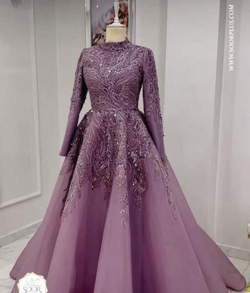 عکس لباس مجلسی بلند شیک زنانه