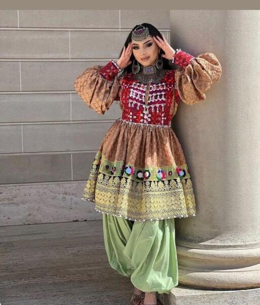 عکس لباس مجلسی دخترانه افغانستانی