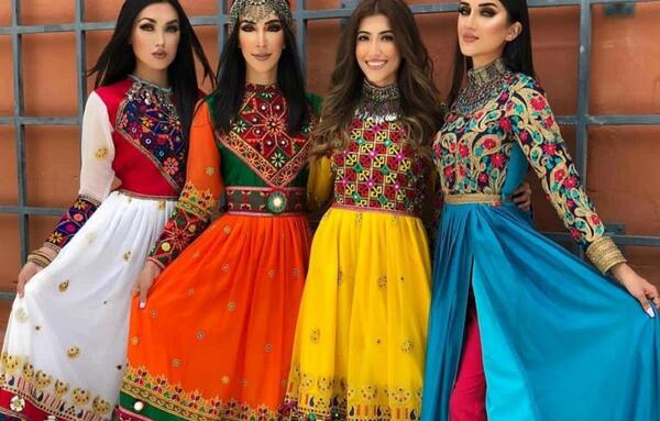 عکس جدیدترین مدل لباس مجلسی زنانه افغانی