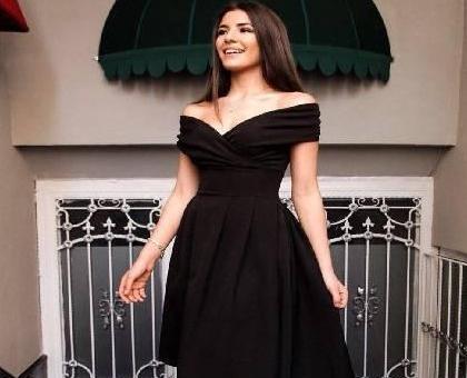 عکس مدل لباس مجلسی شیک یقه قایقی