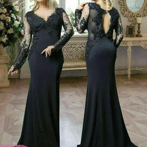 عکس شیک ترین لباس مجلسی مشکی بلند