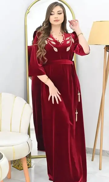 عکس لباس مجلسی مخمل شیک و جدید