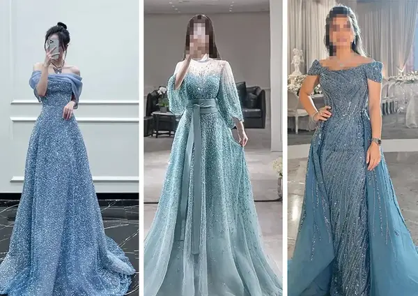 عکس لباس مجلسی شیک بلند