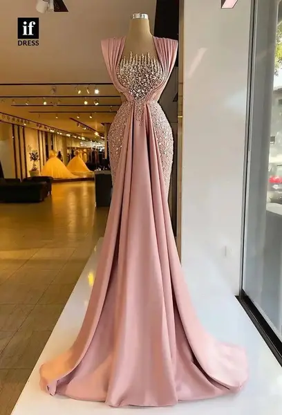 عکس لباس مجلسی زنانه شیک صورتی