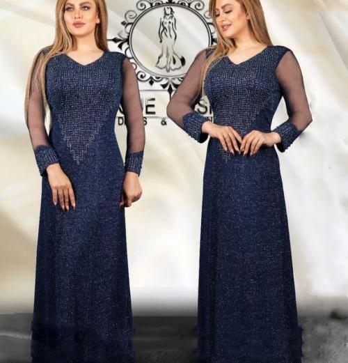 عکس مجلسی شیک مدل لباس سنگ دوزی شده ترکیه