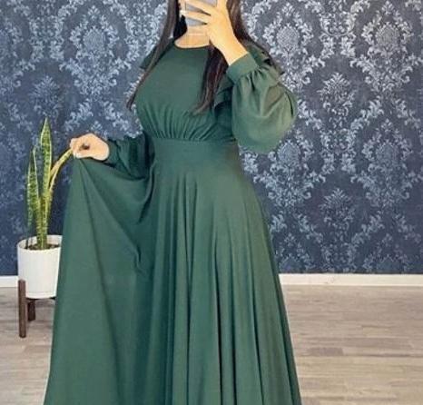 عکس مدل لباس مجلسی شیک ساده بلند