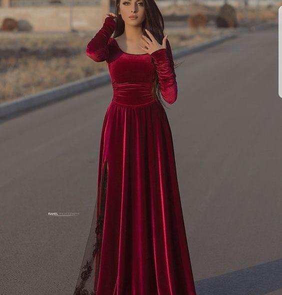 عکس لباس مجلسی شیک و ساده بلند