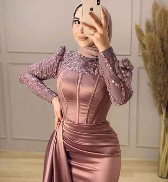 عکس لباس مجلسی زنانه بلند شیک اینستاگرام
