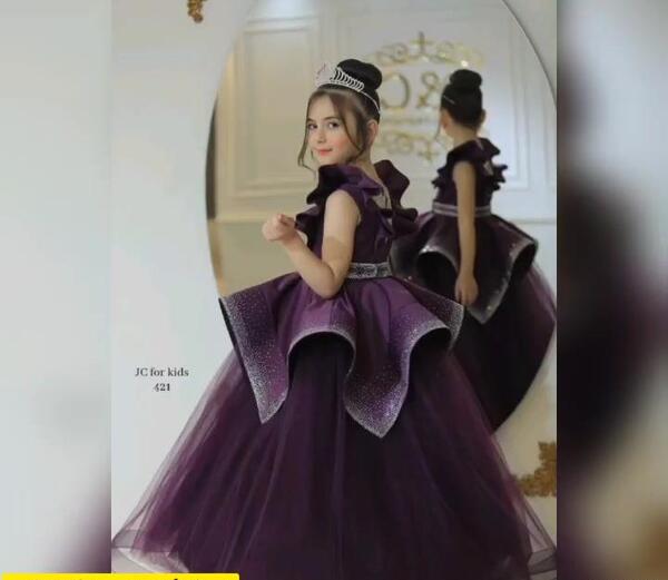 عکس لباس مجلسی شیک دخترانه کوتاه ۱۱ ساله