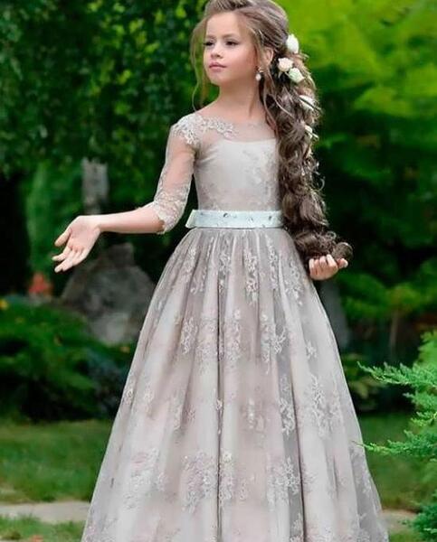 عکس لباس مجلسی شیک دخترانه کوتاه ۱۱ ساله