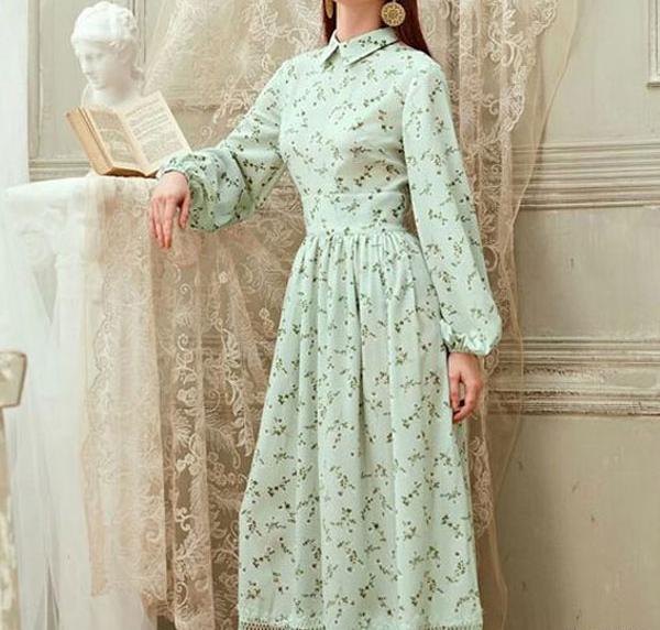 عکس لباس مجلسی شیک با پارچه حریر
