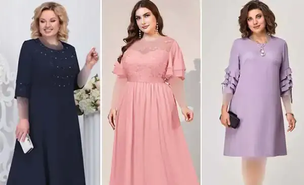 عکس مدل لباس مجلسي افراد چاق شيك