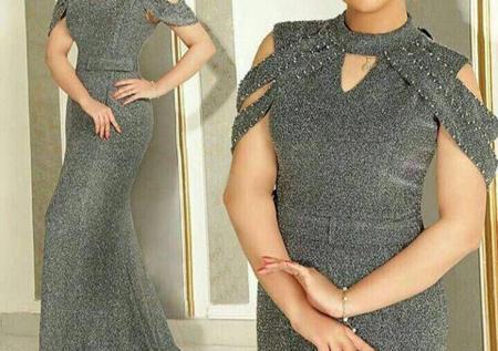 عکس لباس مجلسی زنانه بلند شیک جدید لمه
