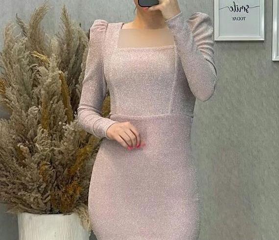 عکس لباس مجلسی زنانه بلند شیک جدید لمه