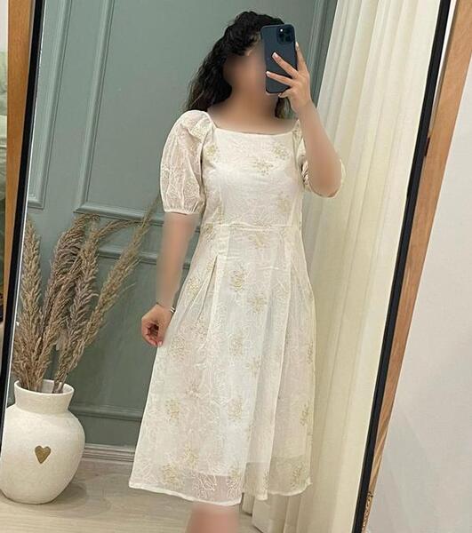 عکس لباس مجلسی کوتاه پف دار شیک