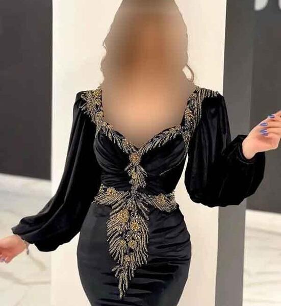 عکس لباس مجلسی آستین دار شیک