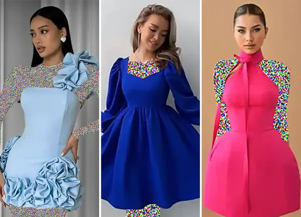عکس لباس مجلسی دخترانه ی کوتاه شیک