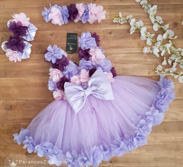 عکس خرید لباس مجلسی نوزادی دخترانه