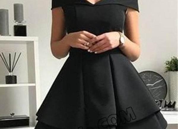 عکس مدل لباس مجلسی کوتاه فون دخترانه