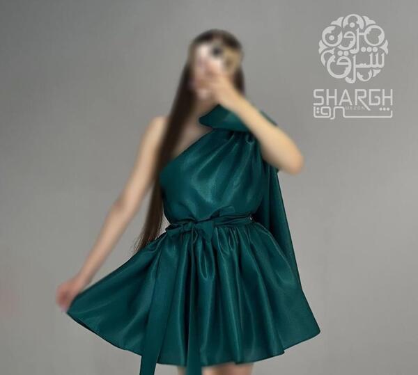 عکس لباس مجلسی دخترانه عروسکی ساتن