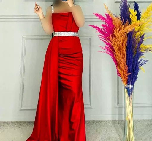 عکس مدل لباس مجلسی بلند دخترانه چاکدار