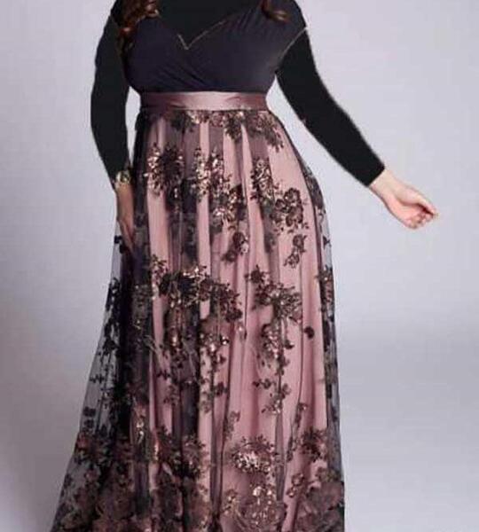 عکس لباس مجلسی دخترانه برای چاق