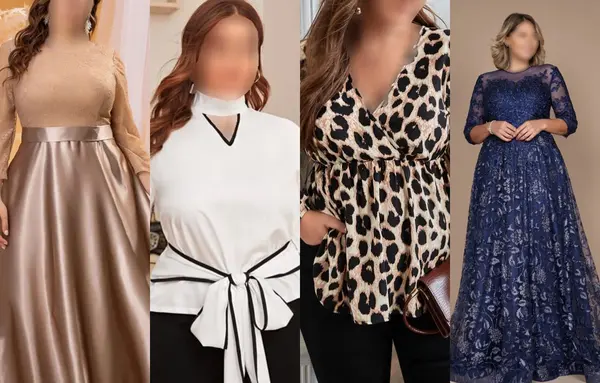 عکس لباس مجلسی دخترانه برای چاق
