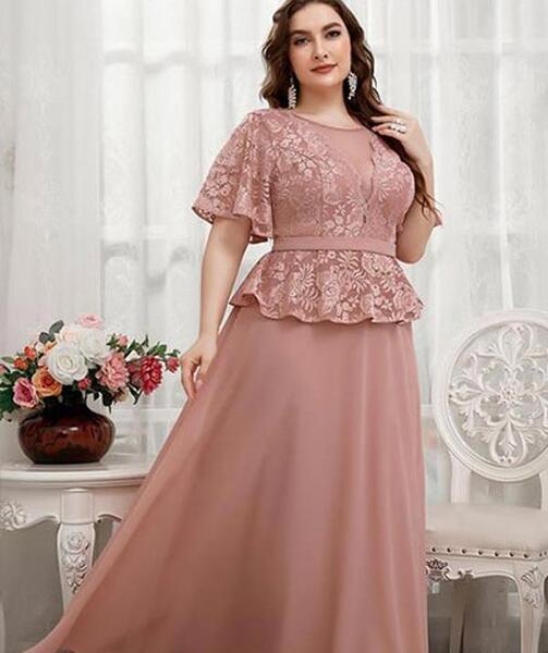 عکس لباس مجلسی دخترانه افراد چاق