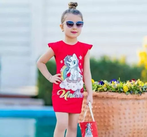 عکس لباس مجلسی دخترانه اسب تک شاخ