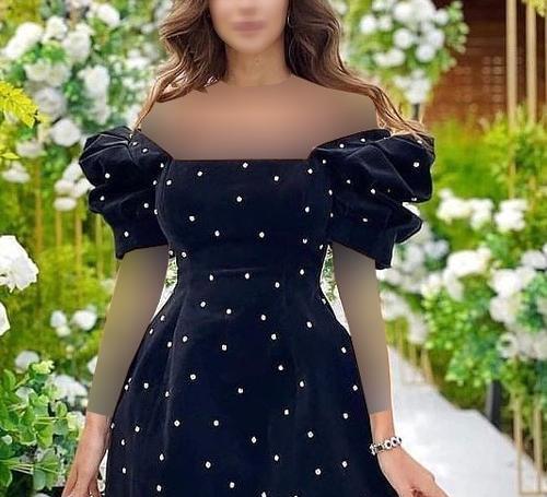 عکس لباس مجلسی مخمل ترکیه دخترانه