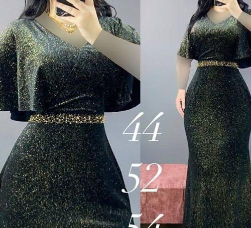 عکس لباس مجلسی دخترانه شیک با پارچه لمه
