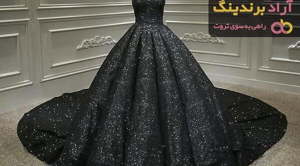 عکس لباس مجلسی دخترانه شیک با پارچه لمه