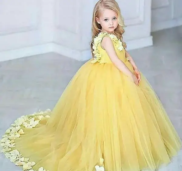 عکس لباس مجلسی دخترانه بچه گانه عروسکی