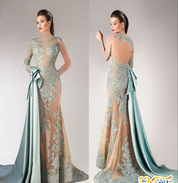 عکس مدل لباس مجلسی یقه اسکی