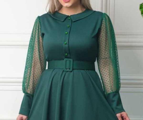 عکس لباس مجلسی دخترانه یقه ایستاده