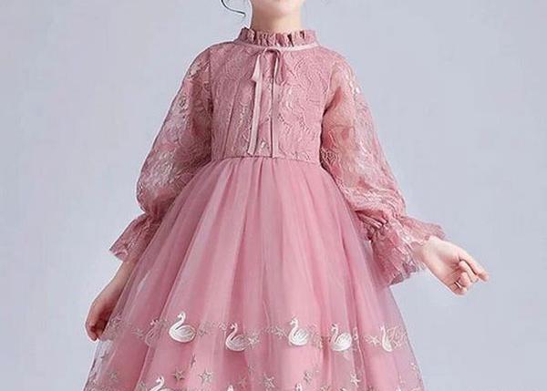 عکس لباس مجلسی دخترانه یقه ایستاده