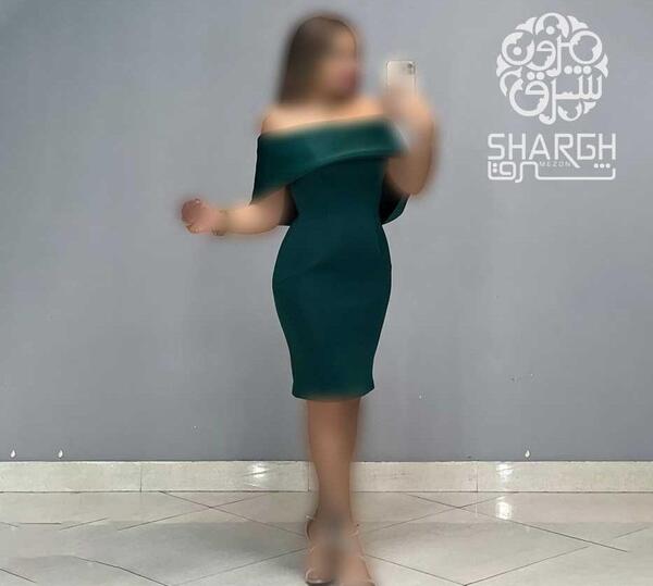 عکس لباس های مجلسی کوتاه یقه قایقی