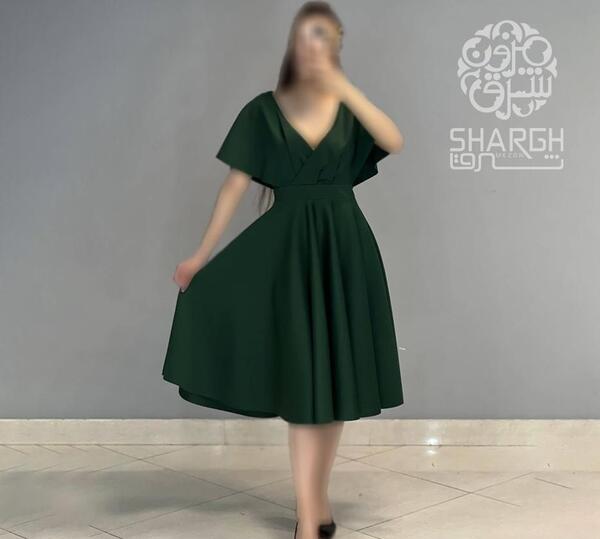 عکس لباس مجلسی یقه هفت هشتی