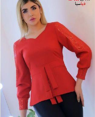 عکس لباس مجلسی یقه دلبری شیک