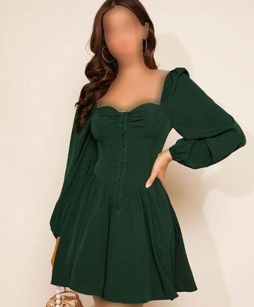 عکس لباس مجلسی یقه دلبری شیک