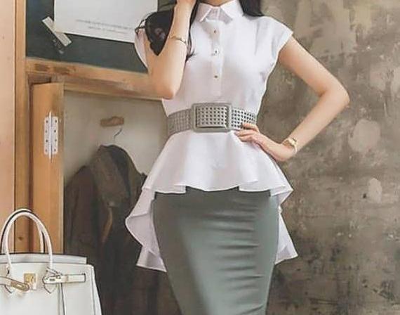 عکس لباس مجلسی یقه کاپ والان دار